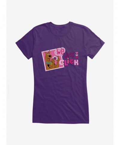 Bestselling Scooby-Doo Valentines We Just Click Camera Girls T-Shirt $7.57 T-Shirts