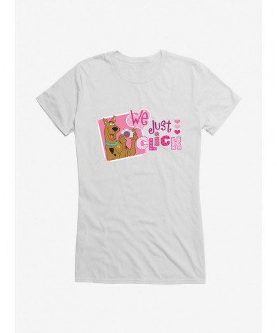 Bestselling Scooby-Doo Valentines We Just Click Camera Girls T-Shirt $7.57 T-Shirts