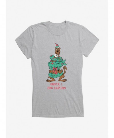 Exclusive Price Scooby-Doo Holiday Santa, I Can Explain Girls T-Shirt $5.98 T-Shirts