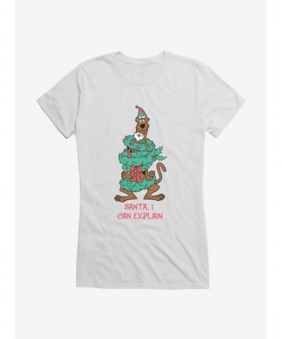 Exclusive Price Scooby-Doo Holiday Santa, I Can Explain Girls T-Shirt $5.98 T-Shirts