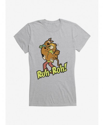 Discount Sale Scooby-Doo Ruh-Roh! Shaggy And Scooby Girls T-Shirt $9.96 T-Shirts