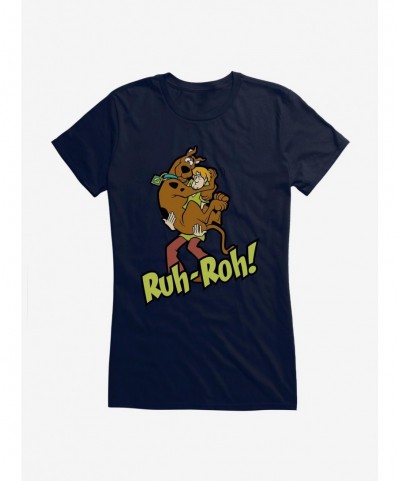 Discount Sale Scooby-Doo Ruh-Roh! Shaggy And Scooby Girls T-Shirt $9.96 T-Shirts