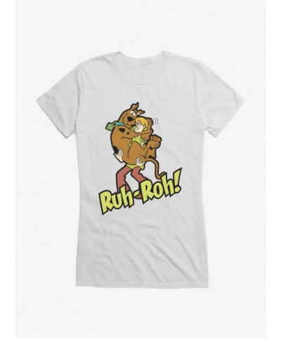 Discount Sale Scooby-Doo Ruh-Roh! Shaggy And Scooby Girls T-Shirt $9.96 T-Shirts