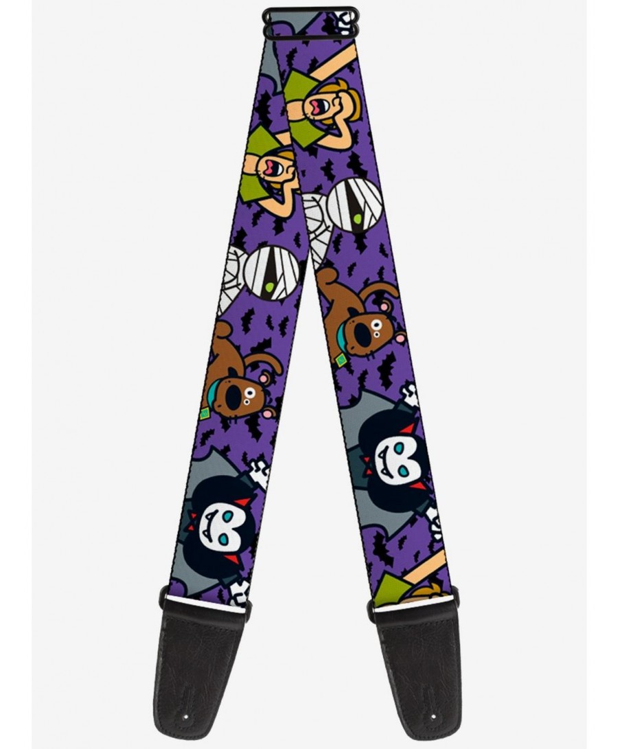 Low Price Scooby-Doo Mini Scooby-Doo Halloween Bats Guitar Strap $11.45 Guitar Straps