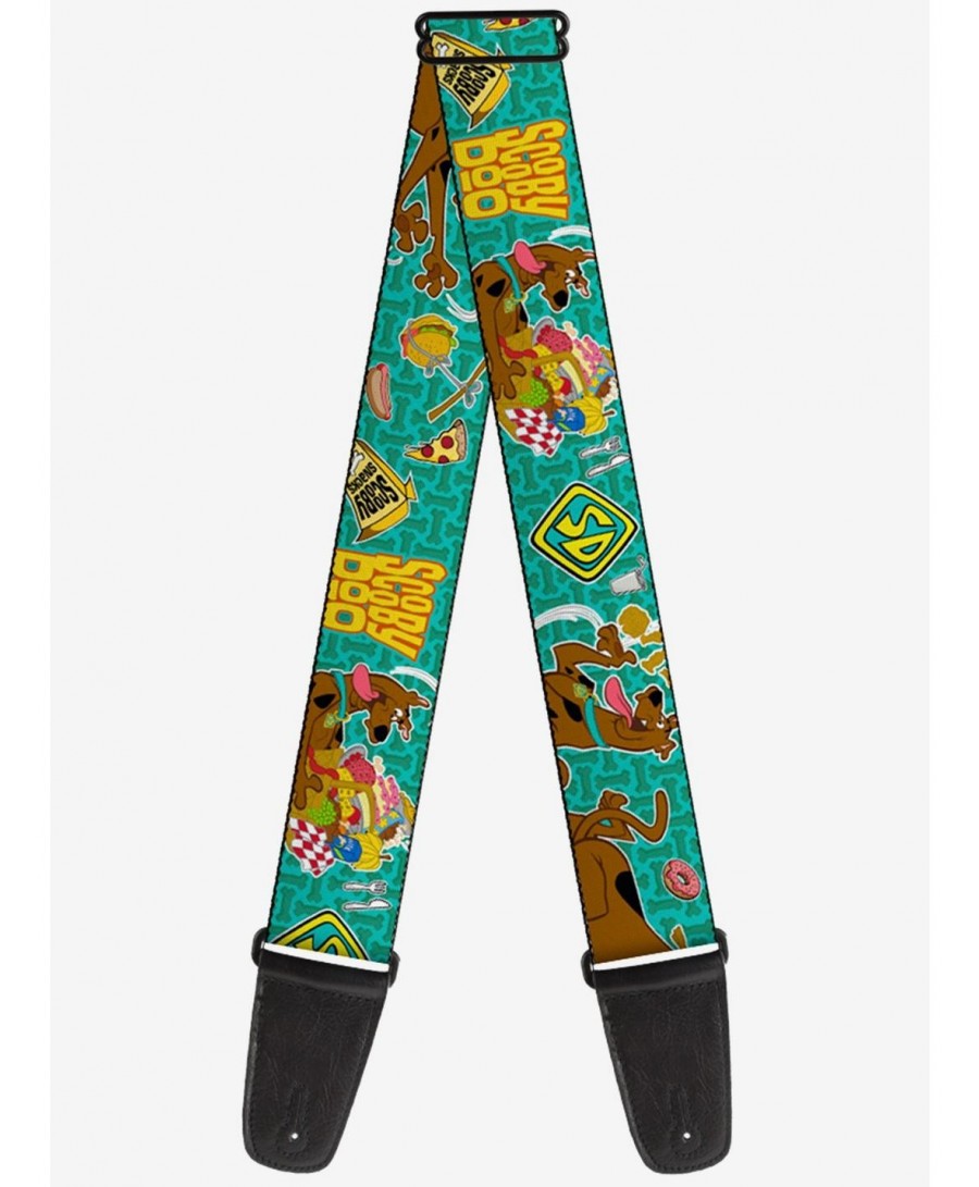 Bestselling Scooby-Doo Snacks Bone Monogram Guitar Strap $9.21 Guitar Straps