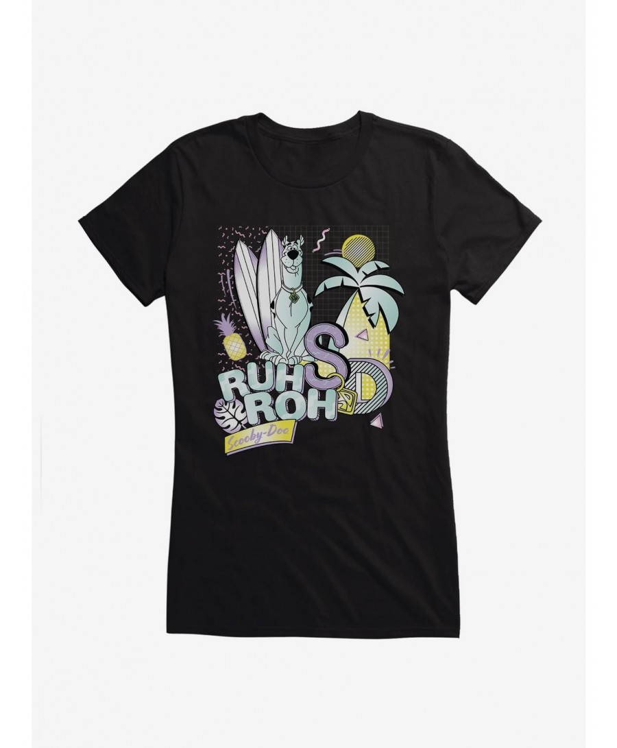 Limited Time Special Scooby-Doo Retro Chrome Ruh Roh Chillin Girls T-Shirt $8.17 T-Shirts