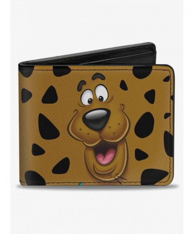 Low Price Scooby-Doo Close Up Expression Spots Bifold Wallet $7.52 Wallets