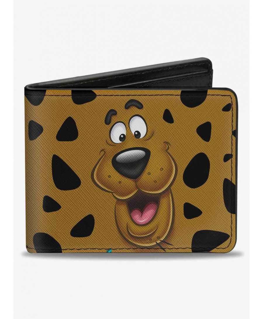 Low Price Scooby-Doo Close Up Expression Spots Bifold Wallet $7.52 Wallets