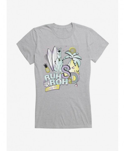 Limited Time Special Scooby-Doo Retro Chrome Ruh Roh Chillin Girls T-Shirt $8.17 T-Shirts