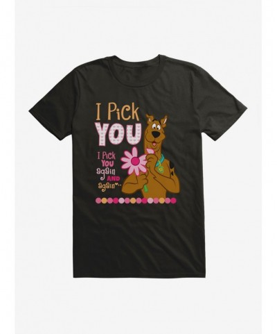 Crazy Deals Scooby-Doo Valentines I Pick You Flowers T-Shirt $9.56 T-Shirts