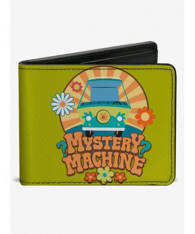 Wholesale Scooby-Doo! Mystery Machine Sun Rays And Flowers Bifold Wallet $9.82 Wallets