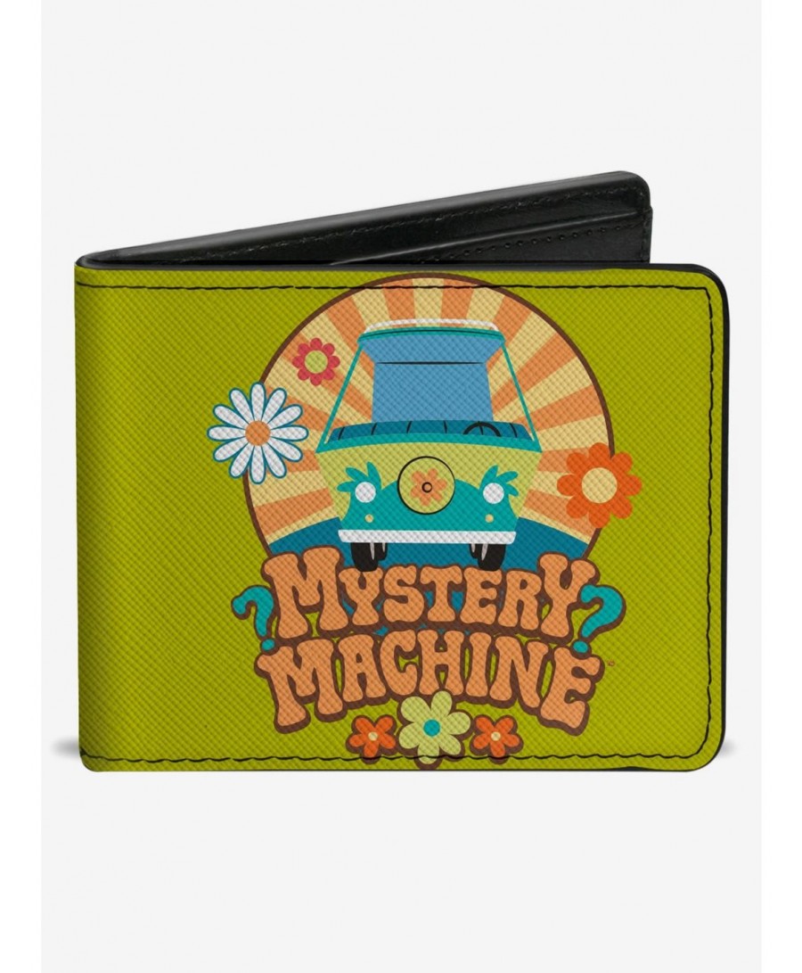 Wholesale Scooby-Doo! Mystery Machine Sun Rays And Flowers Bifold Wallet $9.82 Wallets