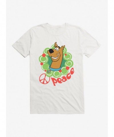 Bestselling Scooby-Doo Holiday Peace Wreath T-Shirt $7.27 T-Shirts