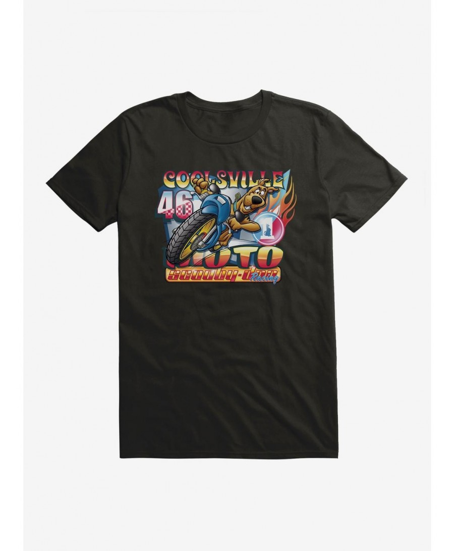 New Arrival Scooby-Doo Coolsville Moto Racing T-Shirt $9.56 T-Shirts