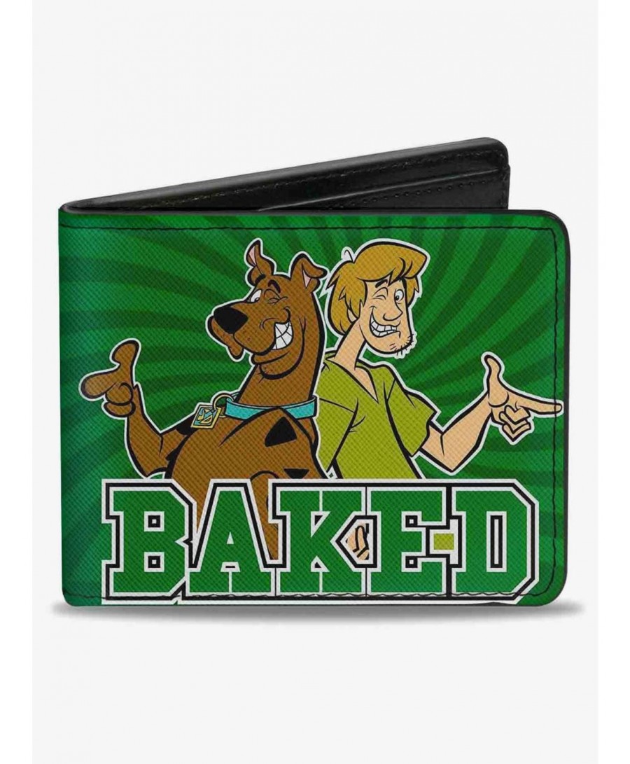 Bestselling Scooby-Doo Scooby Shaggy Baked Rays Swirl Bifold Wallet $6.90 Wallets