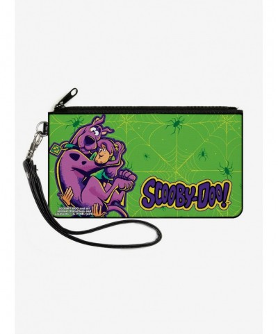 Flash Sale Scooby-Doo Shaggy Carrying Scooby Canvas Zip Clutch Wallet $9.61 Wallets