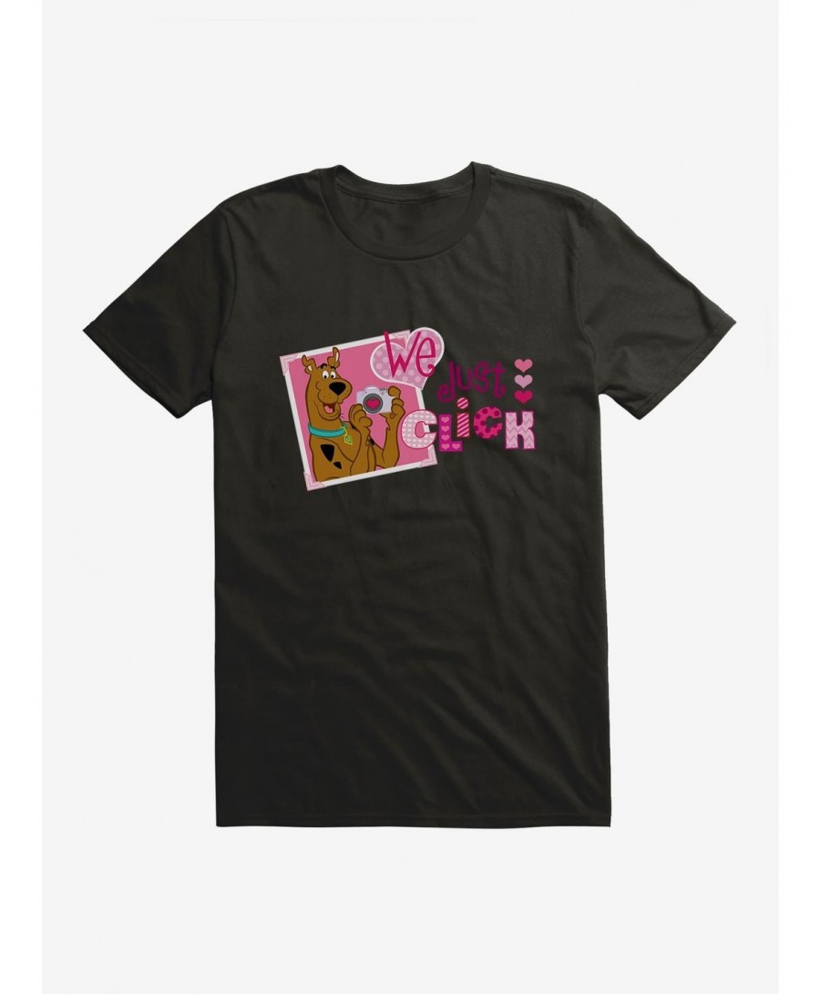 Crazy Deals Scooby-Doo Valentines We Just Click Camera T-Shirt $8.03 T-Shirts