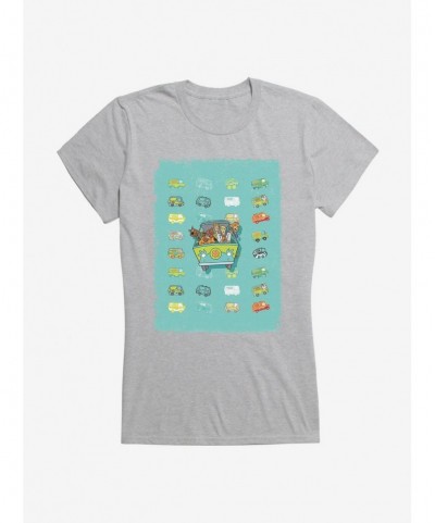 Low Price Scooby-Doo 50th Anniversary The Mystery Machine Gang Girls T-Shirt $6.77 T-Shirts