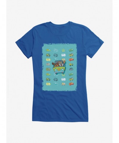 Low Price Scooby-Doo 50th Anniversary The Mystery Machine Gang Girls T-Shirt $6.77 T-Shirts