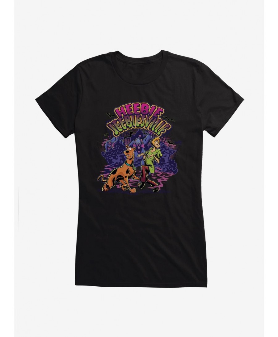 Premium Scooby-Doo Heebie Jeebiesville Shaggy And Scooby Girls T-Shirt $8.96 T-Shirts