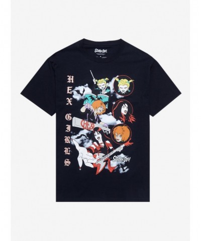 Absolute Discount Scooby-Doo! Hex Girls Collage Boyfriend Fit Girls T-Shirt $7.17 T-Shirts