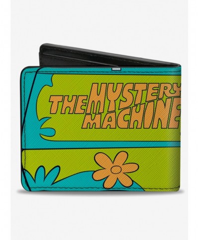 New Arrival Scooby-Doo! Group Driving Mystery Machine Side Pose Bifold Wallet $10.24 Wallets