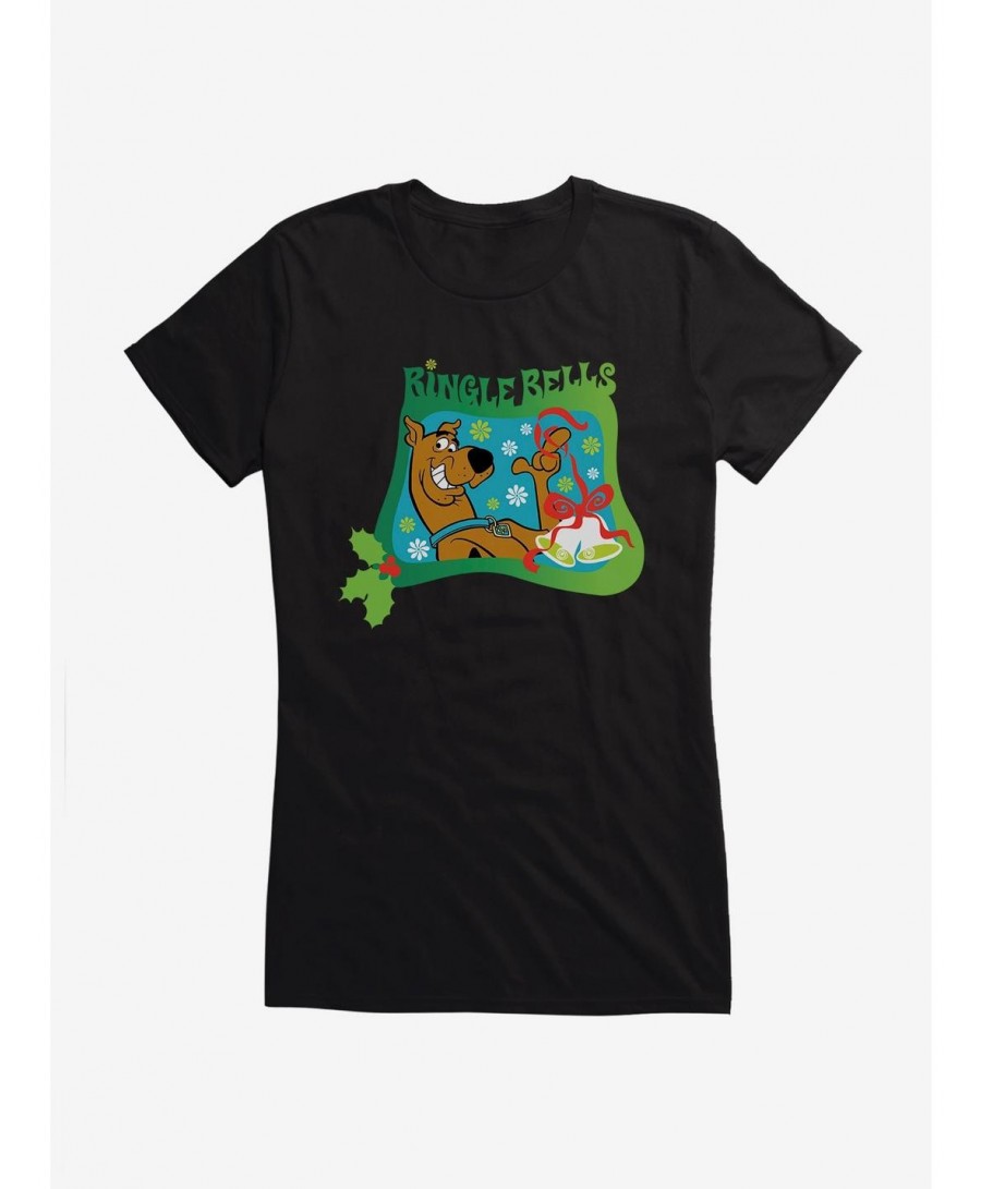 Big Sale Scooby-Doo Holiday Ringle Bells Girls T-Shirt $8.76 T-Shirts