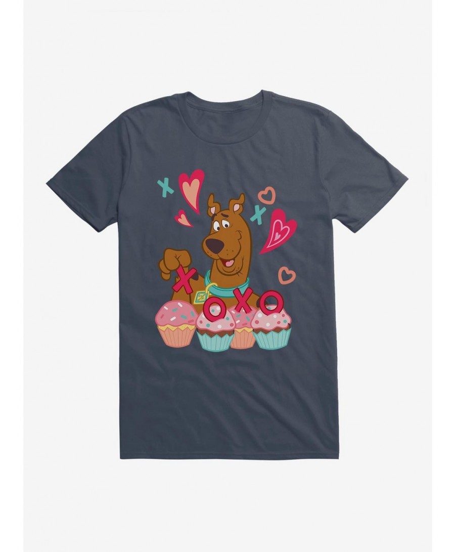 Seasonal Sale Scooby-Doo Valentines XOXO Cupcake T-Shirt $9.18 T-Shirts