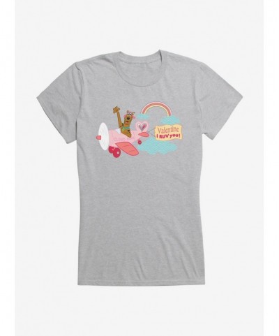 Bestselling Scooby-Doo Valentines Cloud Nine Plane I Ruv You! Girls T-Shirt $5.98 T-Shirts