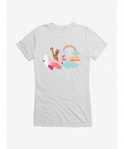 Bestselling Scooby-Doo Valentines Cloud Nine Plane I Ruv You! Girls T-Shirt $5.98 T-Shirts