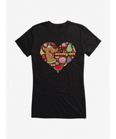 Premium Scooby-Doo So Yummy Food Icons Girls T-Shirt $9.76 T-Shirts