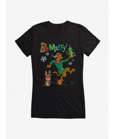 Fashion Scooby-Doo Be Merry Girls T-Shirt $8.96 T-Shirts