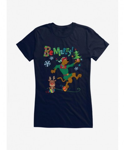 Fashion Scooby-Doo Be Merry Girls T-Shirt $8.96 T-Shirts