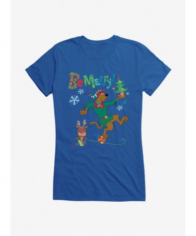 Fashion Scooby-Doo Be Merry Girls T-Shirt $8.96 T-Shirts