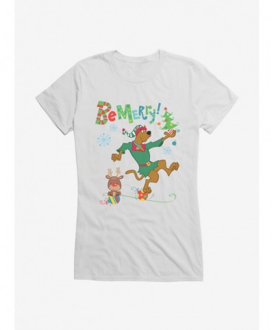 Fashion Scooby-Doo Be Merry Girls T-Shirt $8.96 T-Shirts