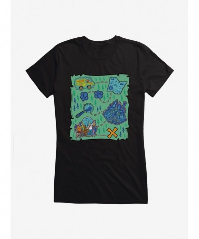 Fashion Scooby-Doo Map It Out Gang Girls Girls T-Shirt $9.76 T-Shirts