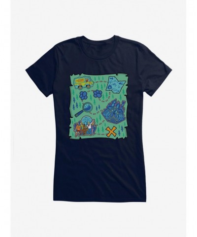 Fashion Scooby-Doo Map It Out Gang Girls Girls T-Shirt $9.76 T-Shirts