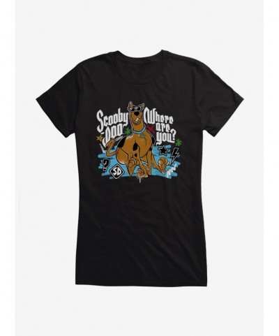 Discount Scooby-Doo Lookin Cool Where Are You? Girls Girls T-Shirt $9.36 T-Shirts