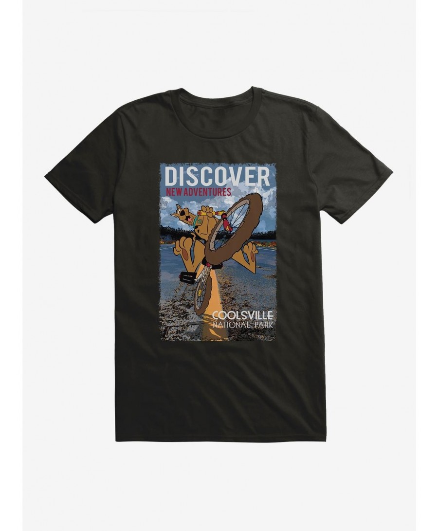 Absolute Discount Scooby-Doo Coolsville National Park Discover New Adventures Bike T-Shirt $8.41 T-Shirts