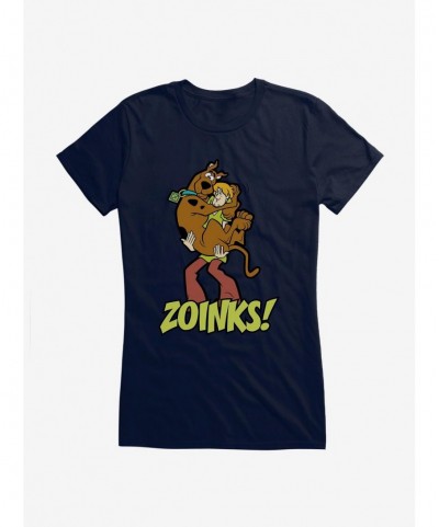 Festival Price Scooby-Doo Zoinks! Shaggy And Scooby Girls T-Shirt $8.17 T-Shirts