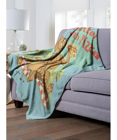 Seasonal Sale Scooby-Doo Pizza Is Life Throw Blanket $23.96 Blankets