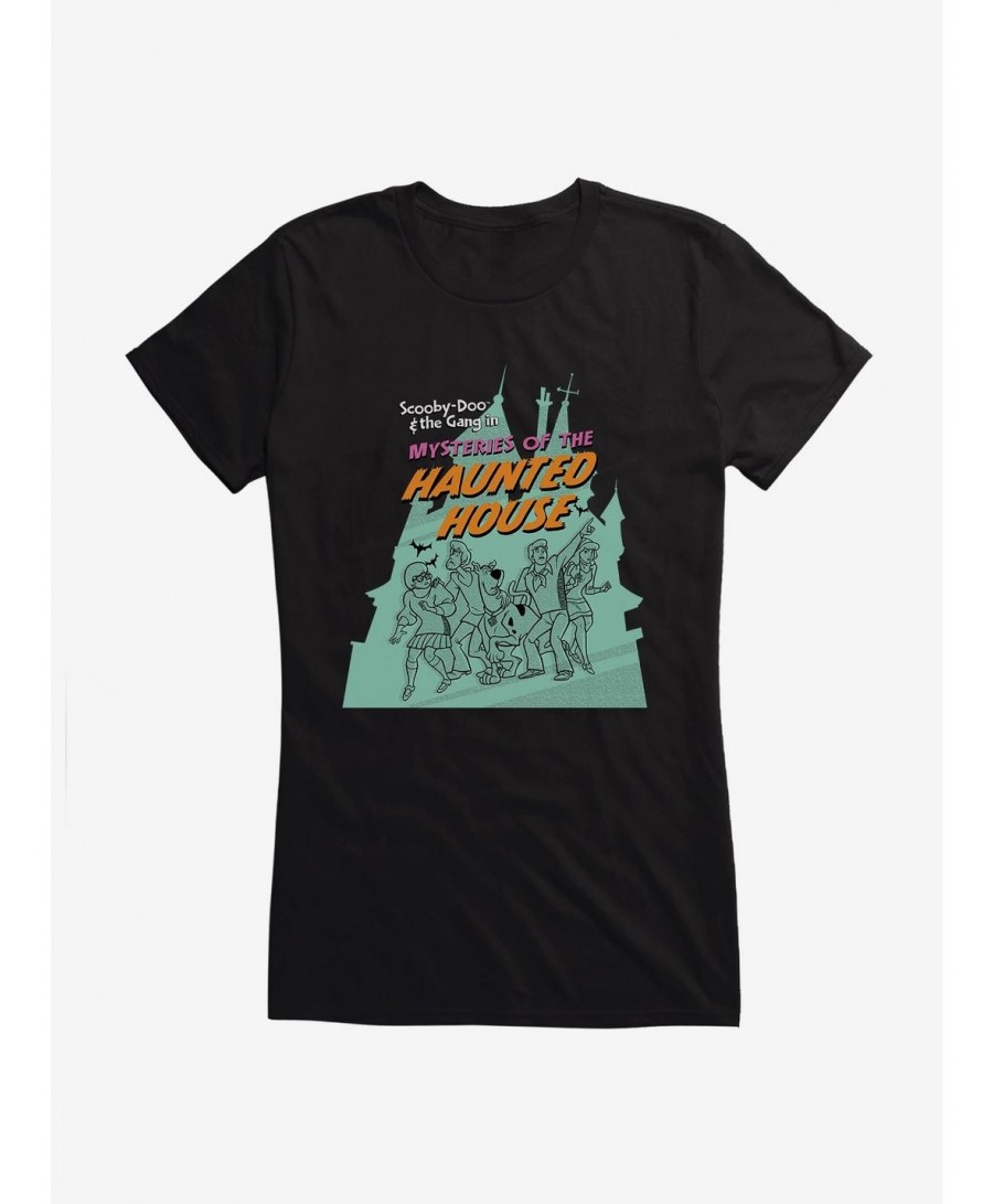 Hot Sale Scooby-Doo Halloween Scooby And The Gang Mysteries Of The Haunted House Girls T-Shirt $8.57 T-Shirts