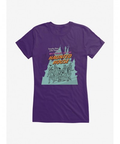 Hot Sale Scooby-Doo Halloween Scooby And The Gang Mysteries Of The Haunted House Girls T-Shirt $8.57 T-Shirts